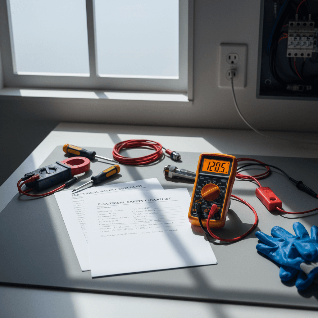 Electrical inspection documentation and testing process